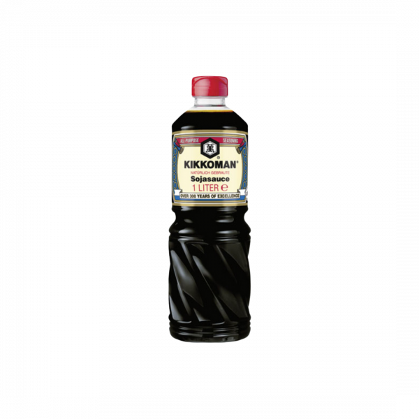 Kikkoman Sojasauce Standard, natürlich gebraut, 1 Liter